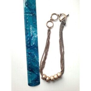 Jones New York Multi Chain Necklace *missing 1 Stone See Images*